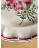 Assiette Lunéville KG décor rose et tulipe MODELE REVERBERE 3 couleurs A partir de 1889