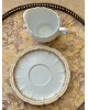 Lot Pot à lait blanc porcelaine Giraud de Limoges, Sous tasse Delinieres Cie ( D & Co / 1879-1900) Limoges