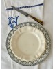 Lot Assiette plate terre de fer Salin modèl Guirlandes L XVl, assiette à dessert ivoire Sarreguemines 1920 - 1950, couteau