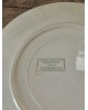 Assiette plate Sarreguemines U&Cie modèle Géranium ver 1900