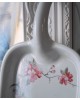 Ramasse couverts  en porcelaine décor floral