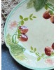 Assiette barbotine décor fraises, Choisy le roi  HB & Cie