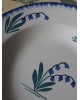 Assiette creuse Sarreuguemines peint à la main modèle Muguets 1920-