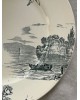 Assiette plate Creil et montereau terre de fer Fin 19ème - début 20ème siècle
