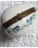 Boîte à bijoux (sans tampon) forme de cœur décor bouquet de fleurs