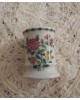 Petit vase porcelaine de paris blanc décor Chrysanthéme