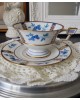 tasse et sous tasse à thé bleu porcelaine Sorau