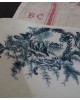 Ravier porcelaine Opaque décor oiseaux bleu