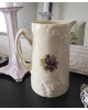 Vase décor fleur violette