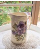 Vase décor fleur violette