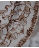 ASSIETTES ANCIENNES, CHOISY LE ROI , H.B , modèle LOUIS XVI, marron décor vase probablement XIXe