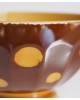 2個組 茶色水玉のプチカフェオレボウル　ディゴワン・サルグミンヌ
