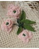 手編みドイリー  バラの花