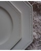 オクトゴナル＆パールの平皿　サルグミンヌ