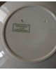 Assiette à déssert Sarreguemines U&Cie modèle Géranium fêlure léger ver 1900