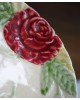 Assiettes de salins barbotine décor 3 roses