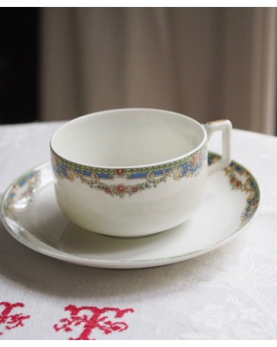 Cup & saucer of Limoges F.Legrand & Cie