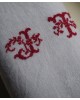 モノグラム JT 刺繍リネン  セルヴィエット