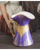 Pichet à fleurs, couleur violette etor porcelaine Bavaria Royal Bayreuth