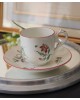 LUNEVILLE, Tasses à café + soucoupes "Réverbère fin" 1920 - 1961