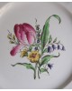 assiettes plates service Réverbère en faïence de Lunéville décor tulipe A partir de 1889