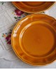 2枚組  リュネヴィル・キャラメル色のデザート皿