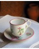 LUNEVILLE, Tasses à café + soucoupes "Réverbère fin" 1920 - 1961