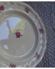 Assiettes Badonviller motif de roses 1923 Demi-porcelaine