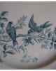 ASSIETTE Plate décor Bleu Oiseaux 'Mignon' LONGWY 1896