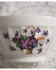 Bol en porcelaine décor violettes Longchamp