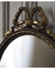 Miroir ovale ancienne déco noeud