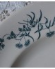 Assiette plates - Longwy - Modèle Mignon A - Décor floral , PERROQUETS , papillon 1870 - 1914