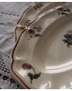 花リム・アイボリーのオーバル皿「Agreste」サルグミンヌ