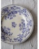 6 assiettes Sarreguemines U&C modèle épine bleue, jusqu'en 1895