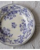 6 assiettes Sarreguemines U&C modèle épine bleue, jusqu'en 1895