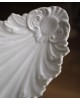 Ravier ancien porcelaine blanche" Coquille" 19ème siècle
