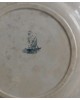 ロカイユと海が描かれた平皿「MARINE」