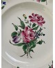 Assiette KG luneville modèle "REVERBERE" Roses A partir de 1892