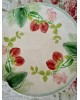 Assiette barbotine décor fraises, Choisy le roi  HB & Cie